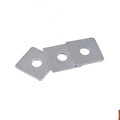 Rondelles carrées plates en acier zinc DIN436